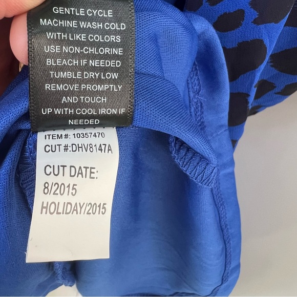 Torrid Animal Print Chiffon Shirtdress 3X 
Going Wild Blue Leopard100%Polyester - Picture 12 of 16